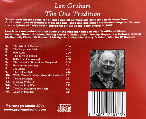 The One Tradition back cover